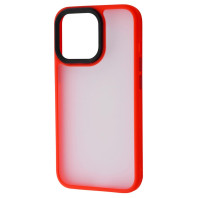 Чехол Shadow Matte Metal Buttons на IPhone 13 Pro Red